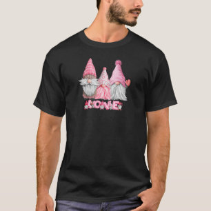 T-shirt Trois Gnomes de Jardin Aiment Tomte Scandinave Ros
