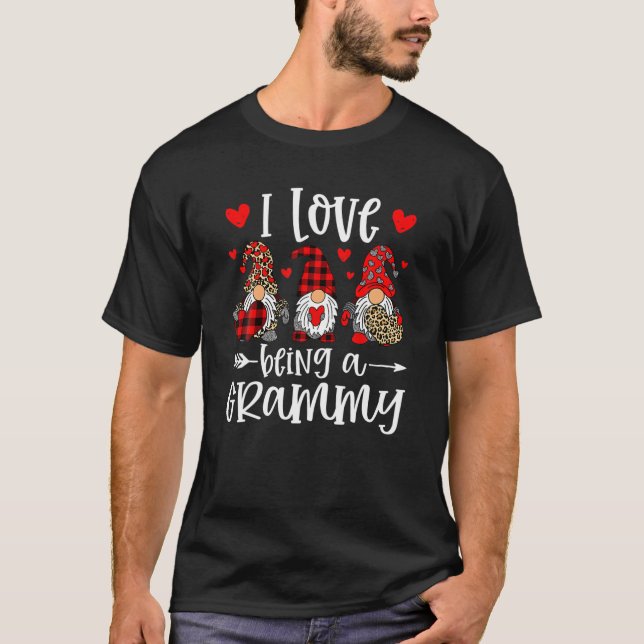 T-shirt Trois Gnomes J'Aime Être Un Grand Valentin (Devant)