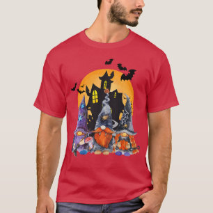 T-shirt Trois Gnomes Joyeux Halloween Automne Candy Corn P