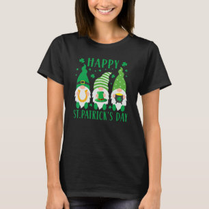 T-shirt Trois Gnomes Lucky Shamrock St Patrick's Day Irlan