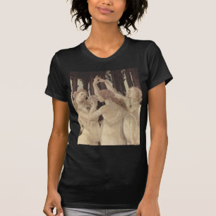 T-shirt Trois grâces de Botticelli noircissent T