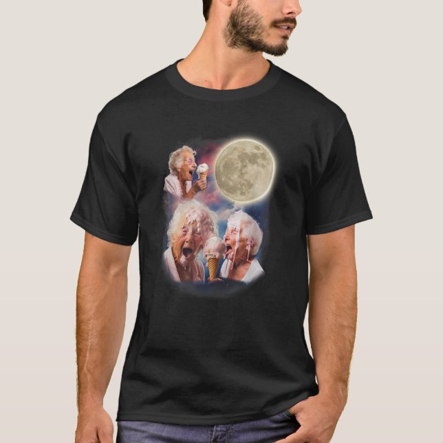 T-shirt Trois Granny Moon Weird Embarrassant (Devant)