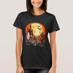 T-shirt Trois Halloween Bigfoots Horror Boo Ghost Witch Mu