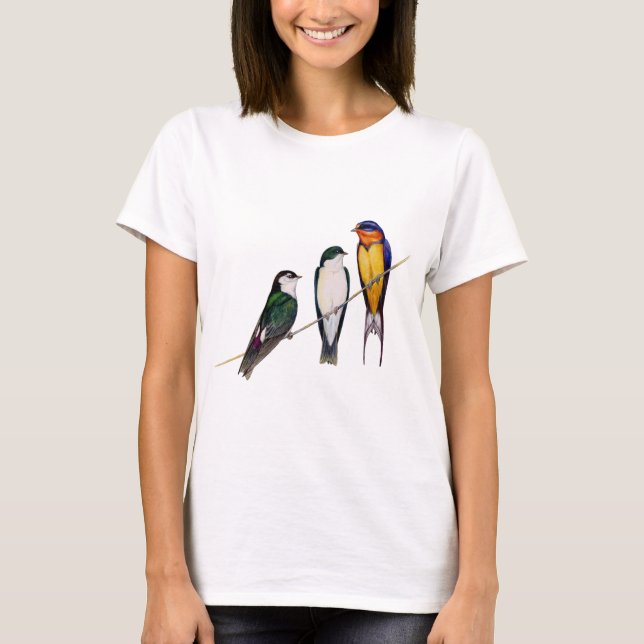 T-shirt Trois hirondelles (Devant)