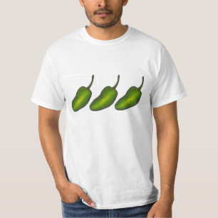 T-shirt Trois Jalapenos vert épicé Jalapeño poivre de nour