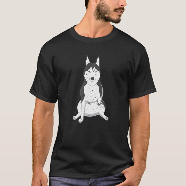 T-shirt Trois jambes Tripod Husky Cool besoins spéciaux Ch (Devant)