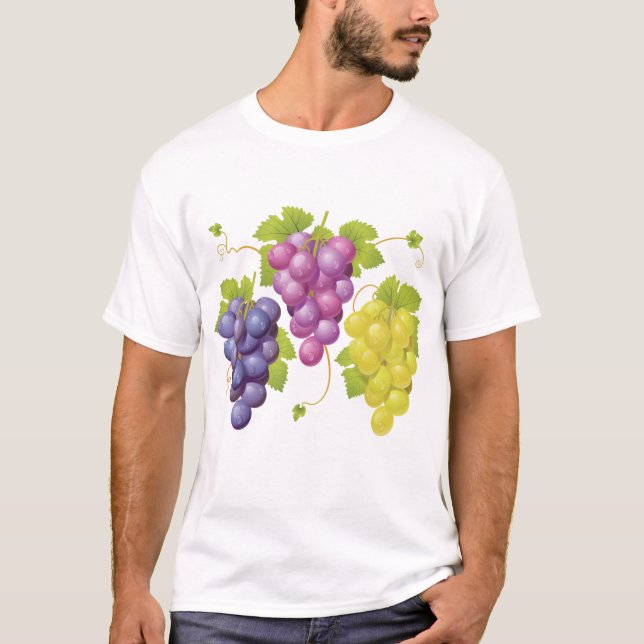 T-shirt Trois Jumeaux De Raisins (Devant)