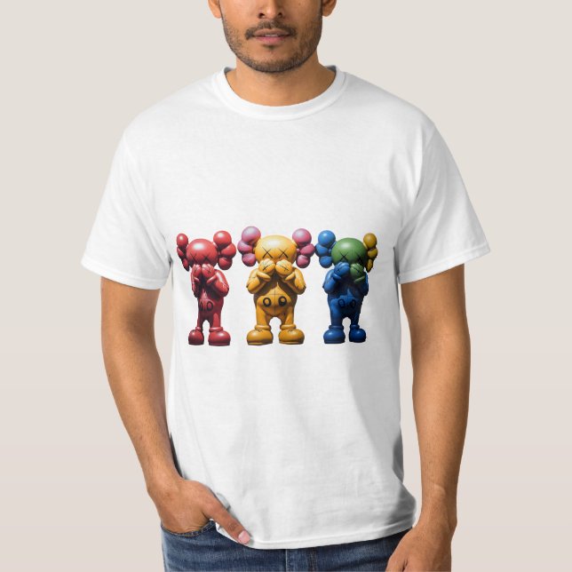 T-shirt Trois Kaws (Devant)