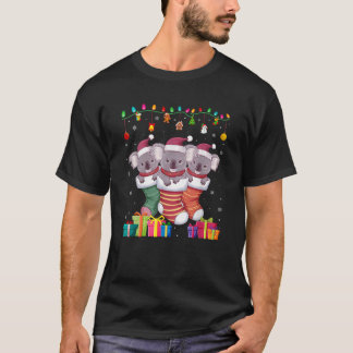 T-shirt Trois Koala dans Sock Funny Boys Girls Christma