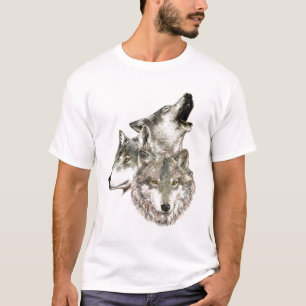 T-shirt Trois loups