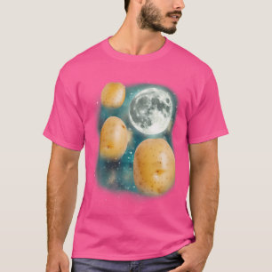 T-shirt Trois Lune de Pomme de Terre 3 Patates Fermier de