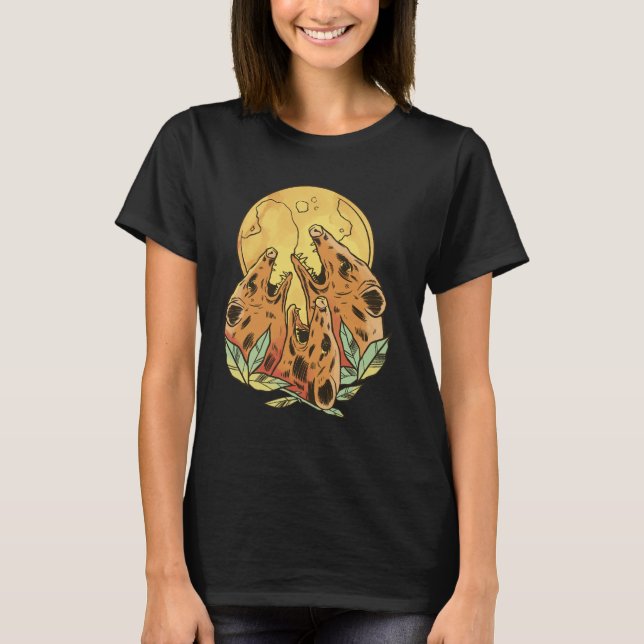 T-SHIRT TROIS LUNE OPOSSUM AVEC 3 POSSUMS ET LUNE MORTE (Devant)