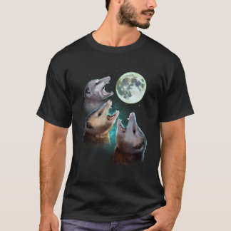 T-shirt Trois Lune Opposum Avec 3 Sommes D'Argent Et Debou