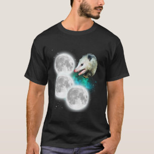 T-shirt Trois Lunes Opossum étrange maudit mème Possum lon