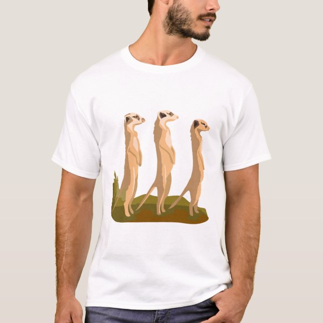 T-shirt Trois Meerkats (Devant)