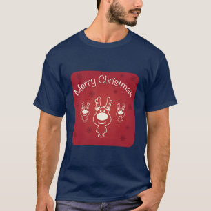 T-shirt Trois mignons rennes Joyeux Noël