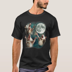T-shirt Trois Mois Possum   3 Opossum Mème Maudit Bizarre