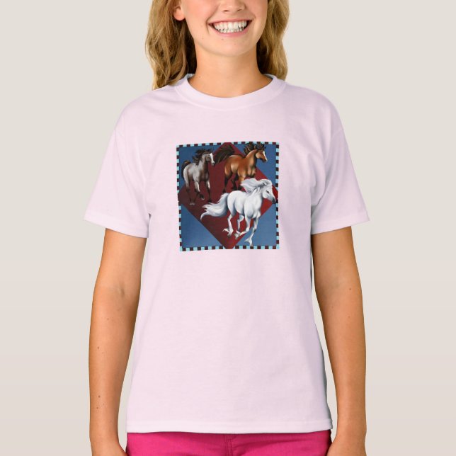 T-shirt Trois Mustangs (Devant)