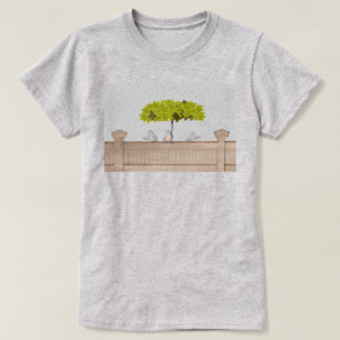 T-shirt Trois oiseaux sous la pluie