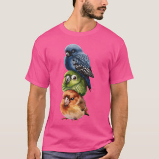T-shirt Trois oiseaux Stackedogether amis