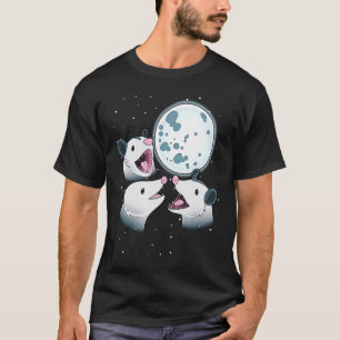 T-shirt Trois Opposum Moon 3 Possum hurlant Sur La Lune M
