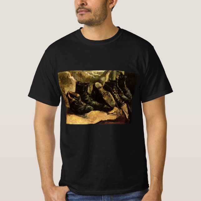 T-shirt Trois paires de chaussures par Vincent van Gogh (Devant)