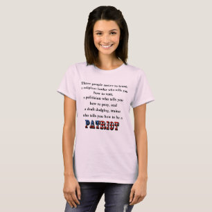 T-shirt Trois personnes à ne jamais faire confiance :