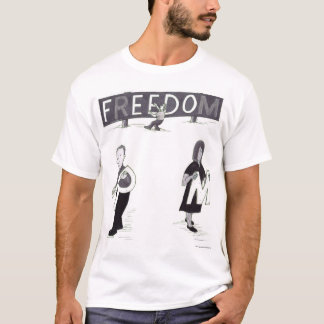 T-shirt Trois personnes prenant des lettres individuelles