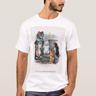 T-shirt Trois petits chatons et mère, Louis Wain