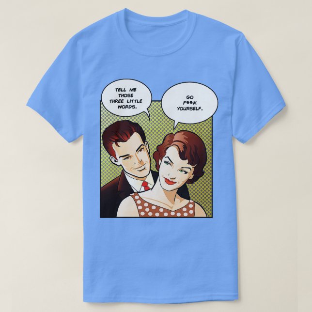 T-shirt Trois petits mots censurés (Design devant)