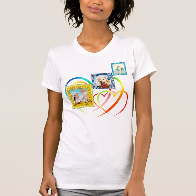 T-shirt Trois photos (Devant)