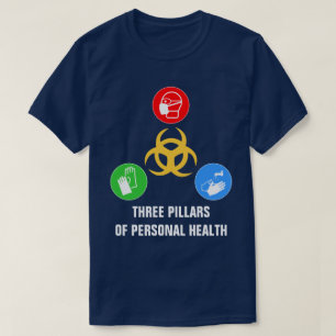 T-shirt Trois Piliers De La Sensibilisation Du Public À La