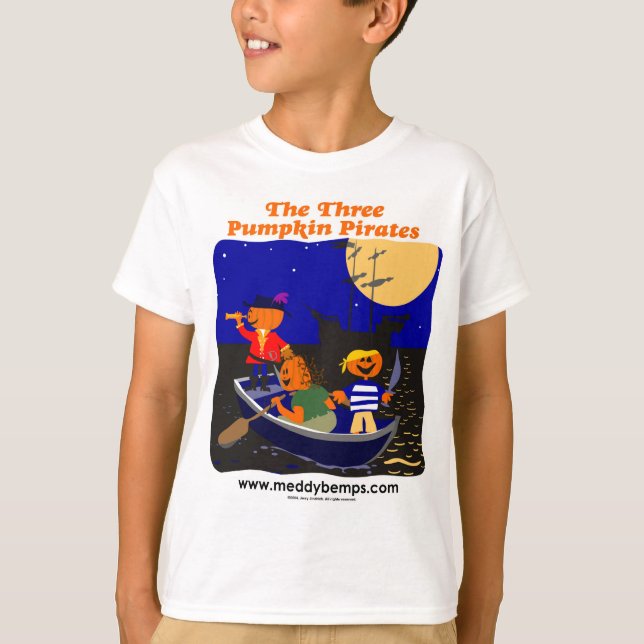 T-shirt Trois pirates de citrouille (Devant)