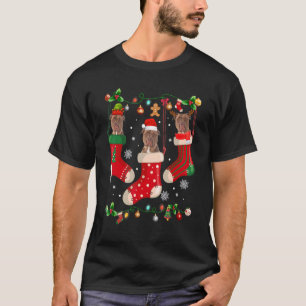 T-shirt Trois Pitbulles en choeur Noël Père Noël X mas Chi