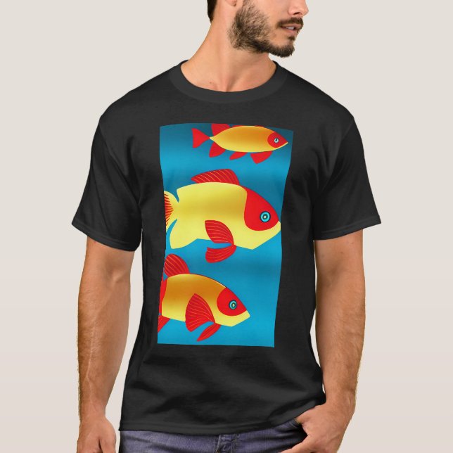 T-shirt trois poissons (Devant)