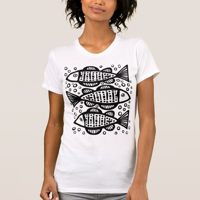 T-shirt Trois poissons (Devant)