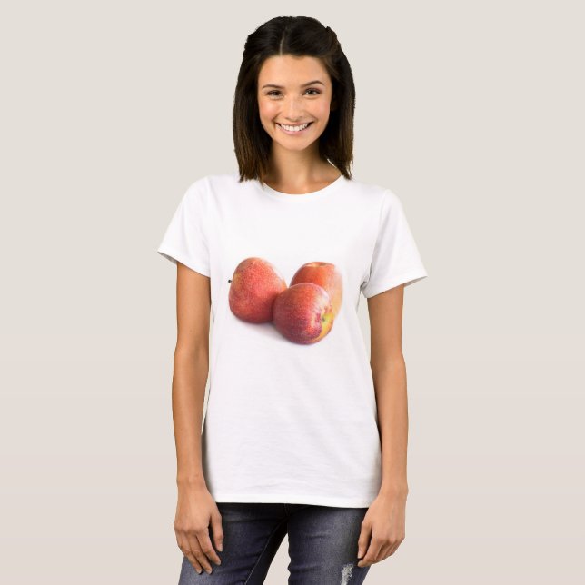 T-shirt Trois pommes rouges (Devant entier)