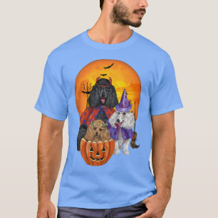 T-shirt Trois Poodons Halloween maman effraie avec les Cit
