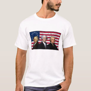 T-shirt Trois présidents et le drapeau américain
