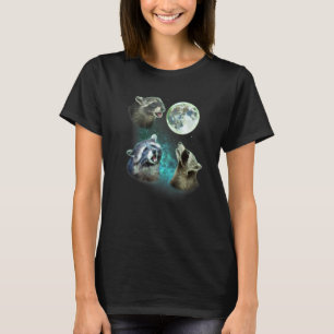 T-shirt Trois Racons hurlent à la lune 3 Wolfs Wolves Paro