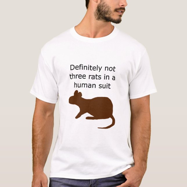 T-shirt Trois rats (avec image) (Devant)