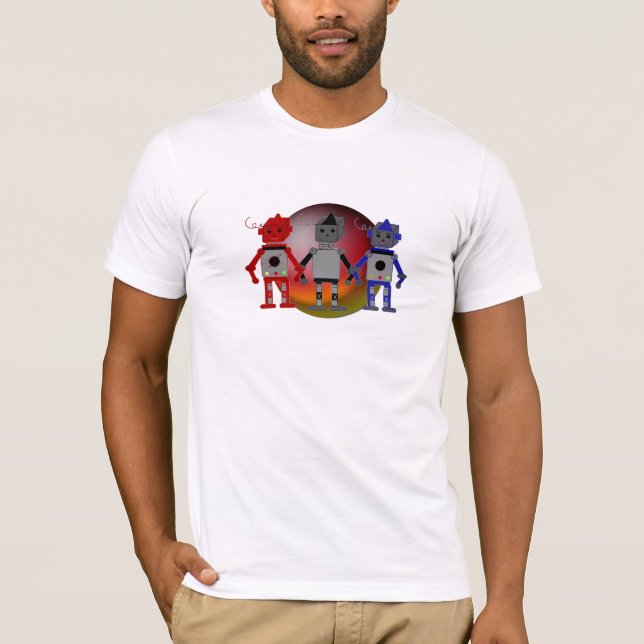 T-shirt Trois robots Cool (Devant)