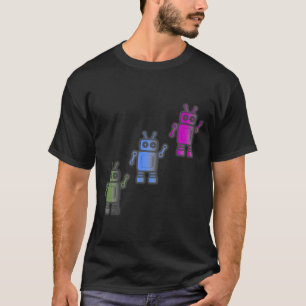 T-shirt Trois robots rétro géniaux