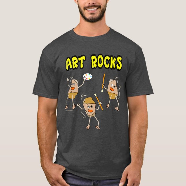 T-shirt Trois rochers d'art (Devant)