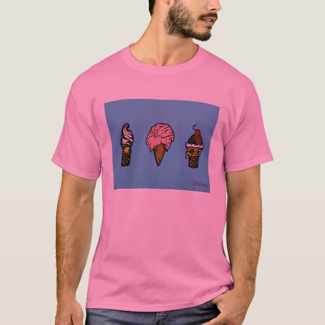 T-SHIRT "TROIS SCOOPS " (Devant)