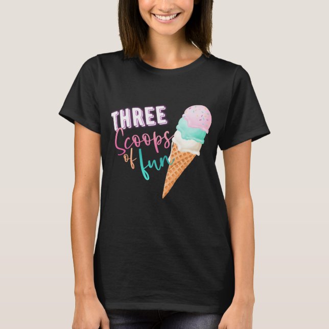 T-shirt Trois Scoops de Fun (Devant)