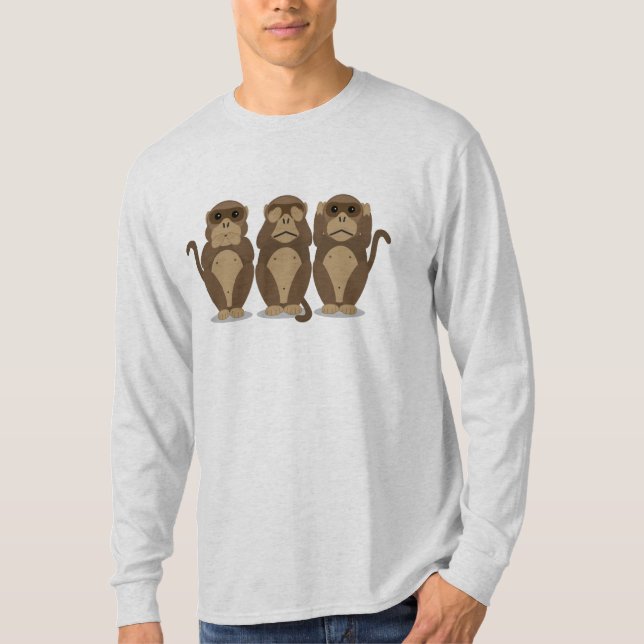 T-shirt Trois singes (Devant)