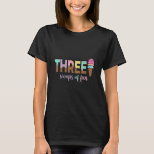 T-shirt Trois Snoops De Fun Ice Cream Girls 3ème Anniversa