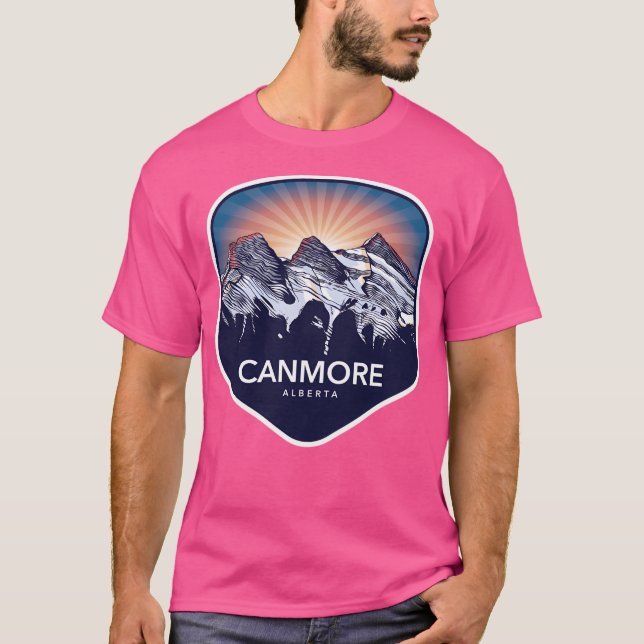 T-shirt Trois soeurs Canmore Alberta Canada (Devant)