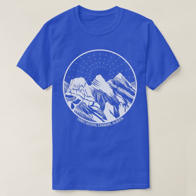 T-shirt Trois soeurs Canmore Alberta Canada (Design devant)
